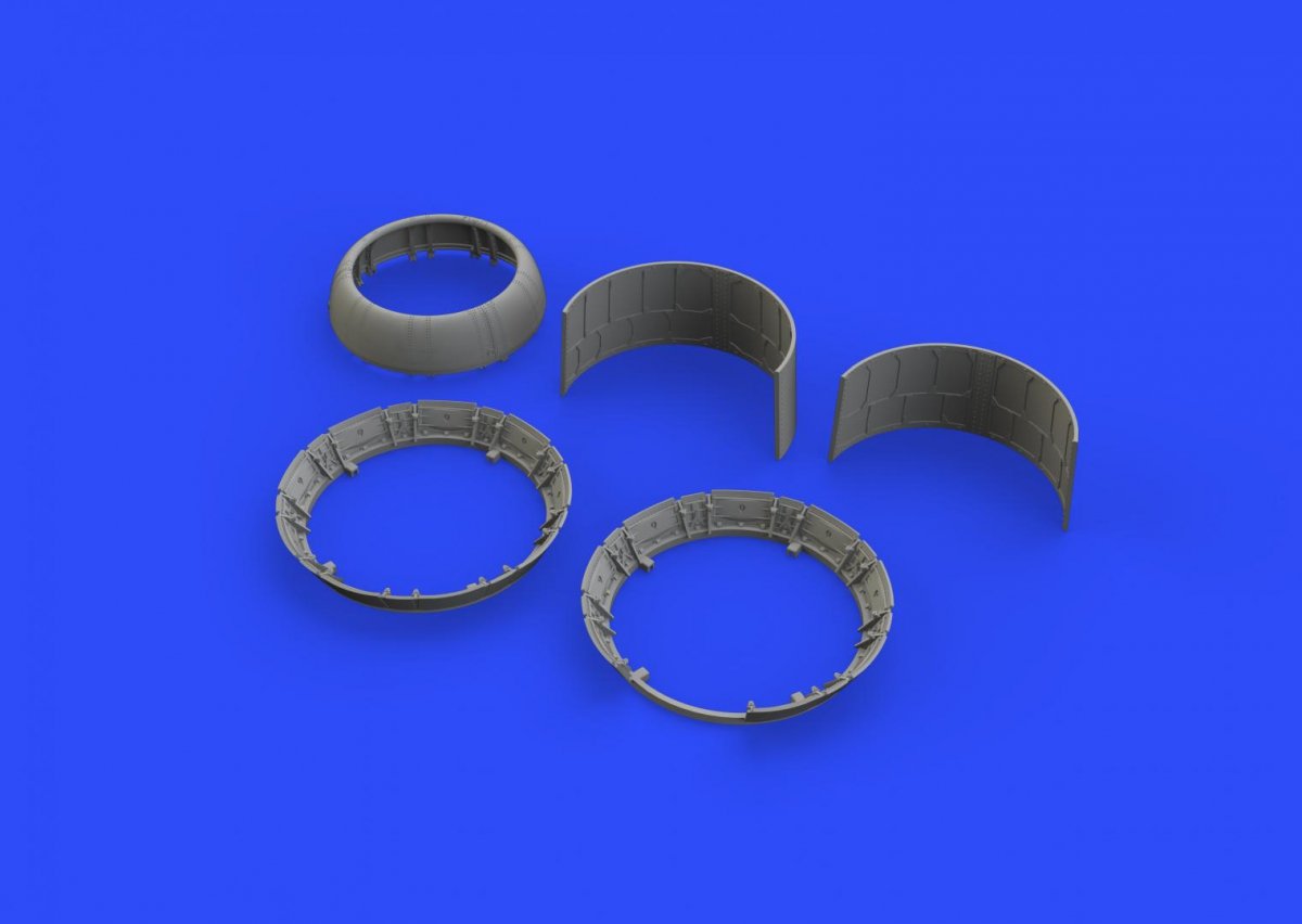 Capot moteur Eduard 632105 F4U-1 avec volets de refroidissement alternatifs TAMIYA 1/32 – immagine 3