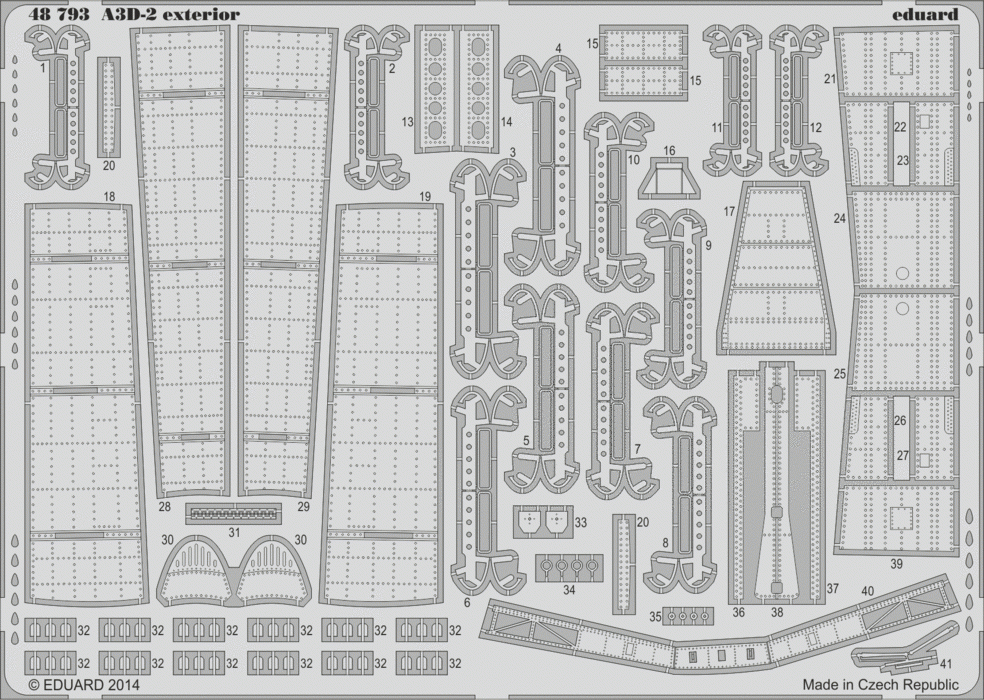 Eduard 48793 A3D-2 extérieur TRUMPETER 1/48