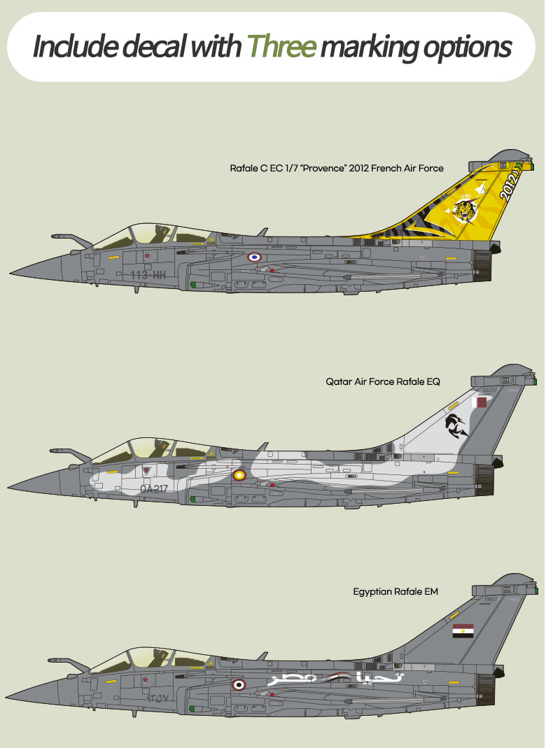 Academy 12346 Rafale C « EC 1/7 Provence 2012 » 1/48 – Bild 3