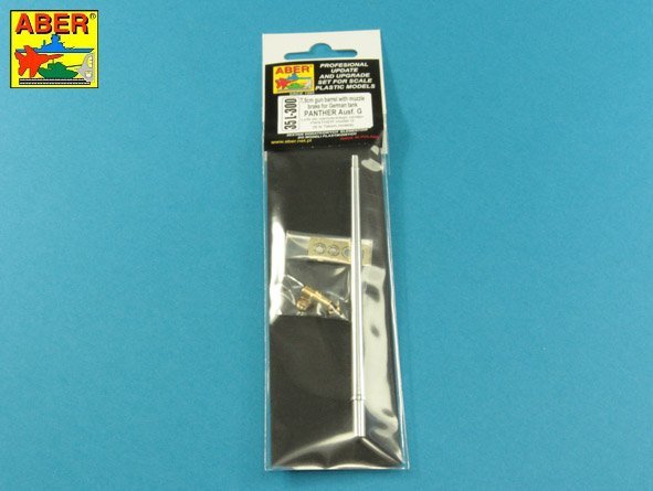 Canon Aber 35L-300 avec frein de bouche pour Panther G, compatible avec les maquettes Takom au 1/35.