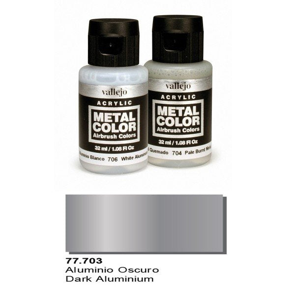 Vallejo 77703 Couleur Métal - Aluminium foncé 32 ml