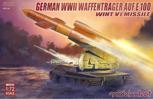 Modelcollect UA72112 Transporteur de chars allemand E-100 de la Seconde Guerre mondiale avec lance-missiles V1 (1/72)