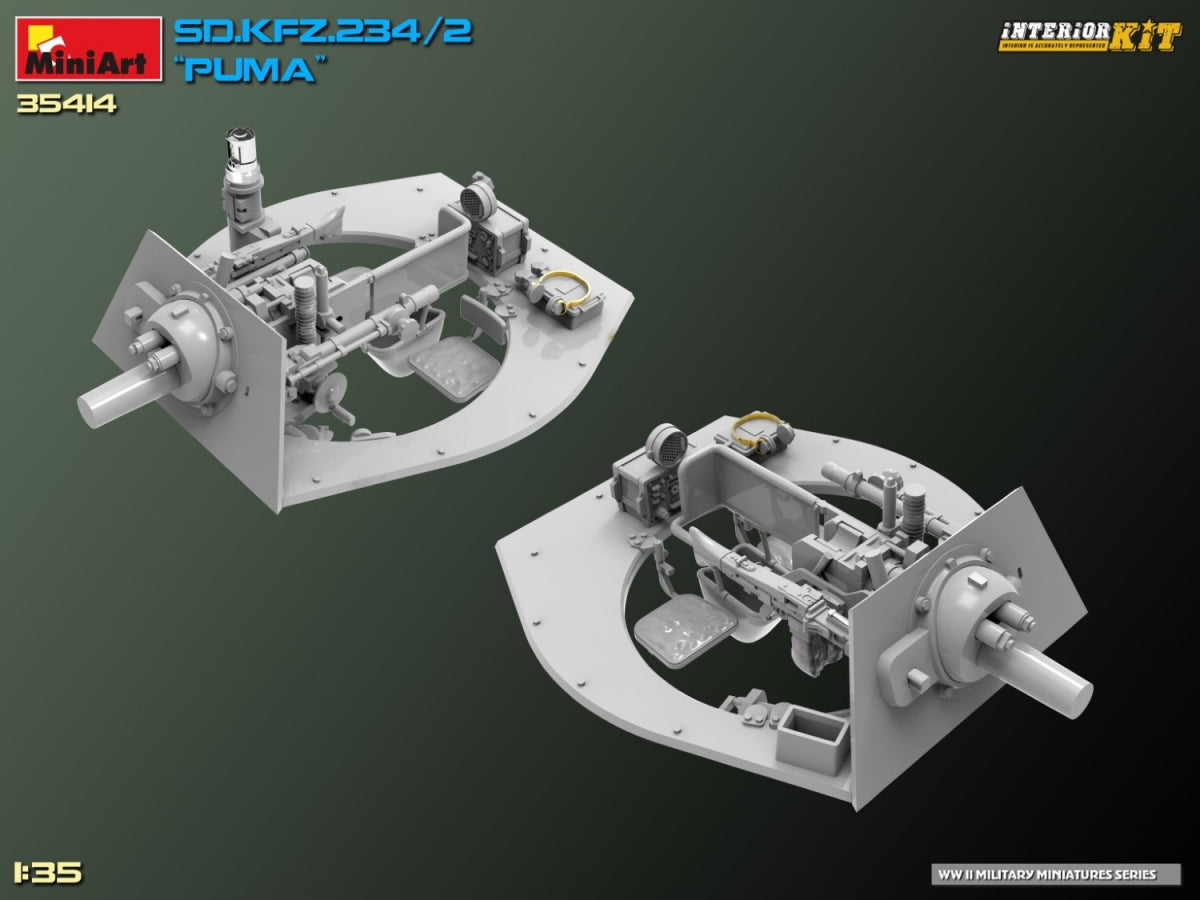 MiniArt 35414 Sd.Kfz. 234/2 PUMA. KIT INTÉRIEUR 1/35  – immagine 25
