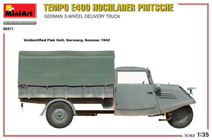 MiniArt 35371 Tempo E400 Hochlader Pritsche German 3-wheel delivery truck 1/35 – zdjęcie 16