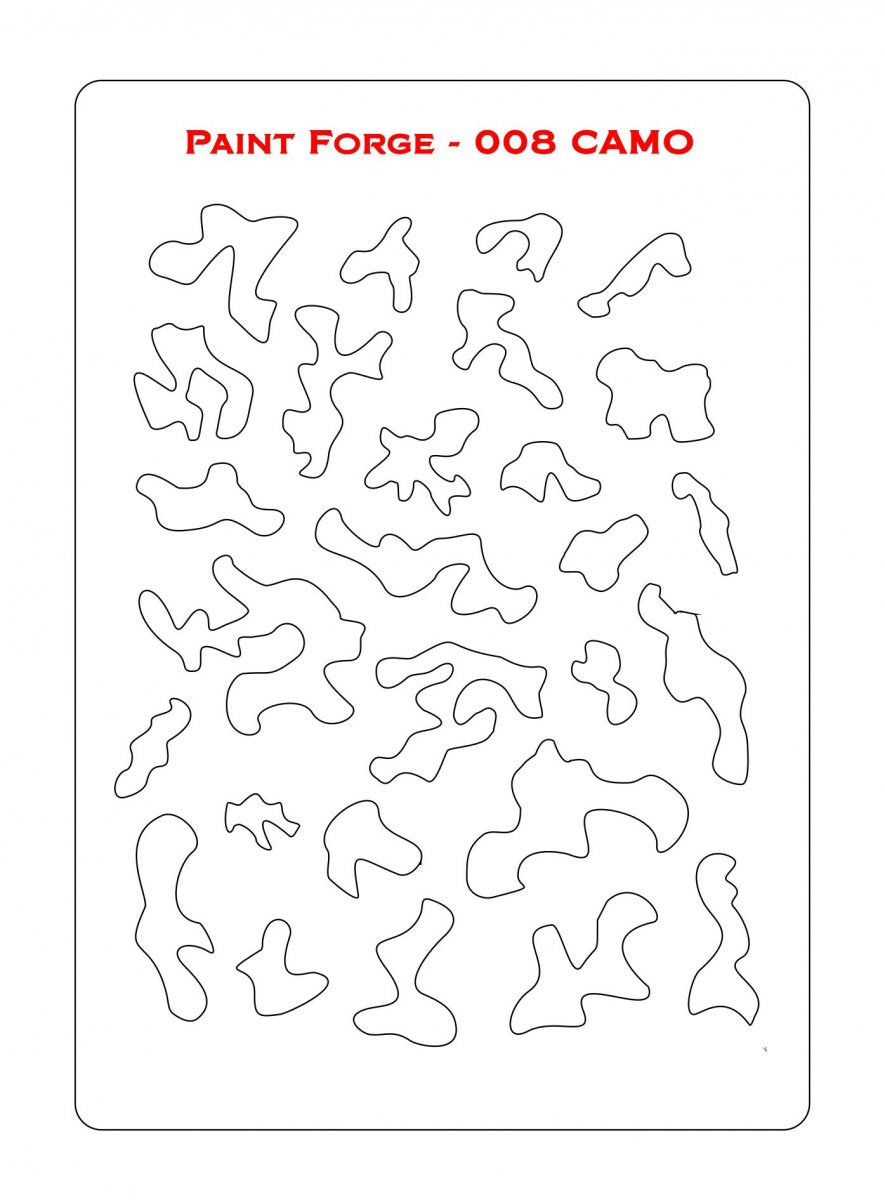 Pochoir Paint Forge PFST008L - Camouflage – Bild 2