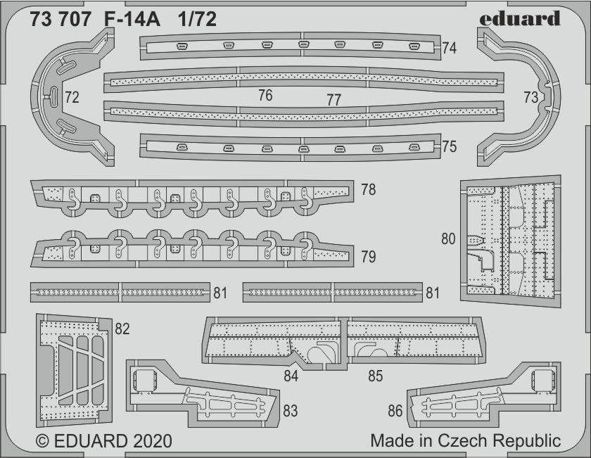 Maquette Eduard 73707 F-14A pour Academy au 1/72  – image 2