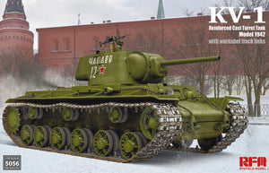 Maquette Rye Field 5056 KV-1 Char à tourelle moulée renforcée Modèle 1942 1/35