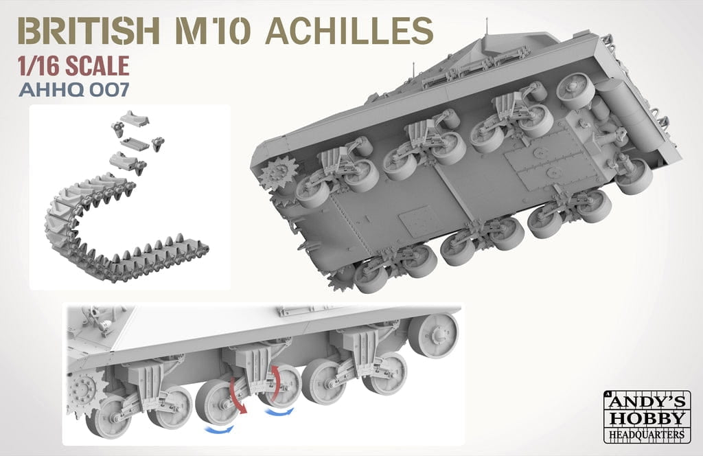 Andy&amp;#39;s Hobby Headquarters AHHQ-007 Chasseur de chars britannique M10 « Achilles » IIc 1/16 – image 6