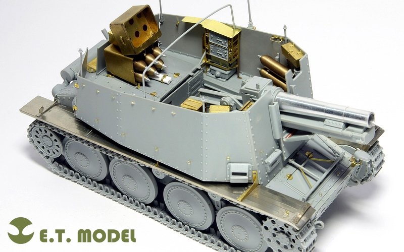 ET Modèle E35-005 Seconde Guerre mondiale allemand Sd.Kfz.138/1 Ausf.H 15cm sIG33/1 « Grille » (Pour DRAGON 6470) (1/35) – imagen 9