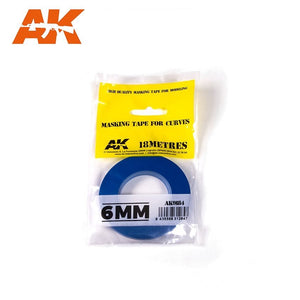 Ruban de masquage AK Interactive AK9184 pour courbes 6 mm