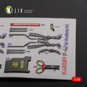 Décalcomanies 3D intérieures KELIK K48089 F-4J « Phantom II » pour maquette Academy au 1/48 – image 10