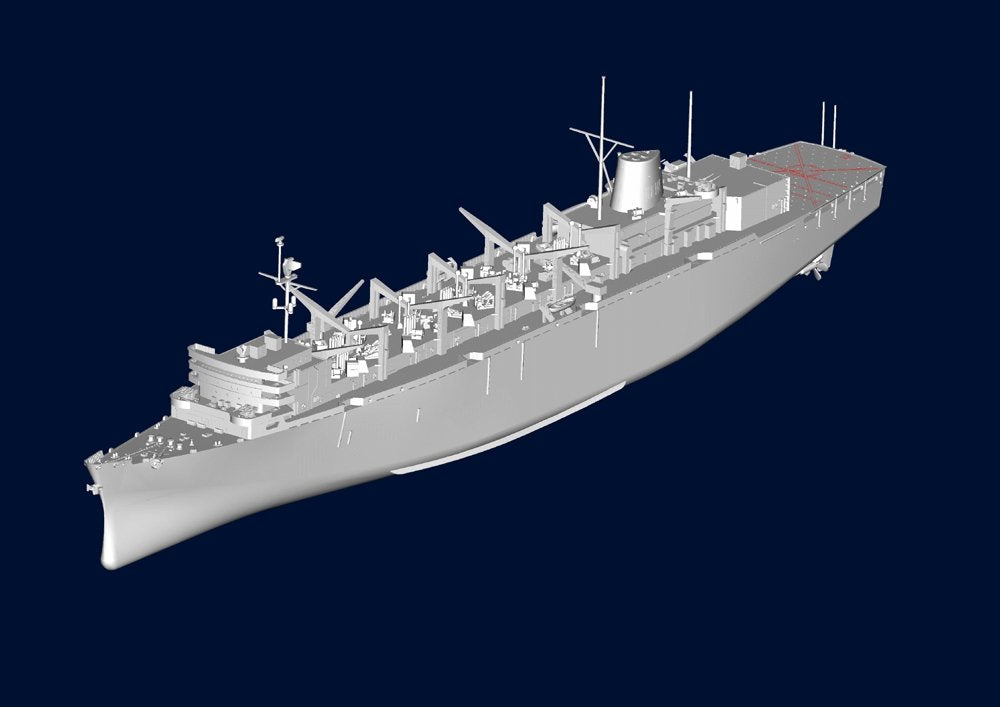 Trumpeter 05785 AOE Navire de soutien au combat rapide USS Sacramento (AOE-1) 1/700 – image 12