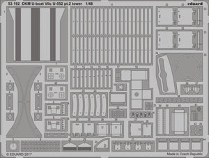 Eduard 53192 DKM U-boat VIIc U-552 pt.2 tour TRUMPETER 1/48