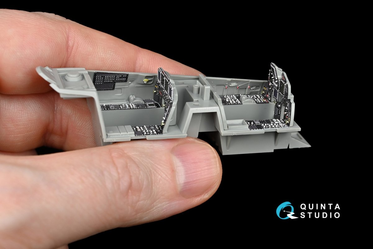 Intérieur imprimé en 3D et coloré sur papier décalcomanie Quinta Studio QD48112 F-15I (pour kit GWH) 1/48 – Bild 9