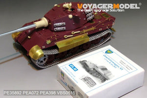 Maquette Voyager PE35892 Tigre royal allemand de la Seconde Guerre mondiale, version finale pour MENG 1/35 – immagine 8