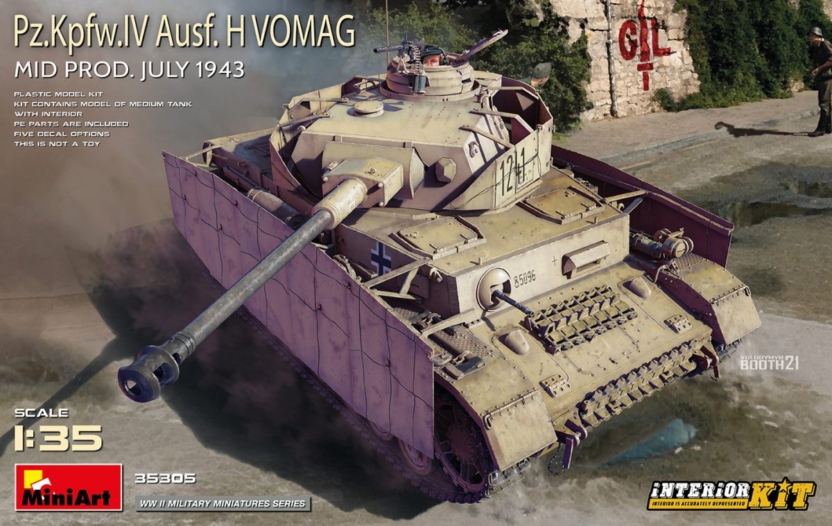 MiniArt 35305 Pz.Kpfw.IV Ausf. H Vomag. PRODUIT MI JUILLET 1943. KIT INTÉRIEUR 1/35
