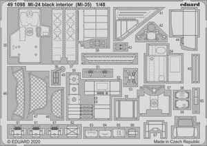Eduard 491098 Mi-24 intérieur noir (Mi-35) 1/48 ZVEZDA – image 2