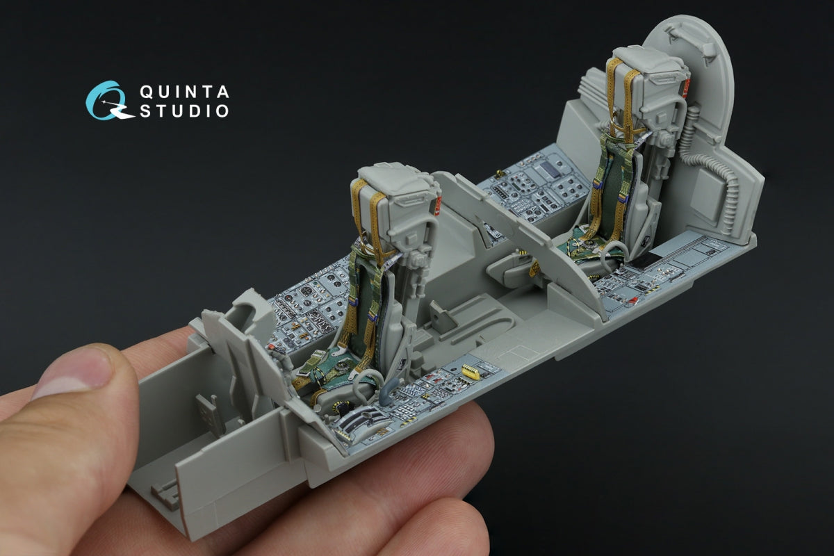 Intérieur imprimé en 3D et coloré sur papier décalcomanie (Italeri) de Quinta Studio QD+32230 Tornado IDS (avec pièces en résine imprimées en 3D) à l&amp;#39;échelle 1/32 – image 11