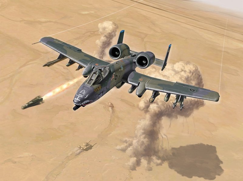 Italeri 1376 A-10 A/C THUNDERBOLT II - GUERRE DU GOLFE