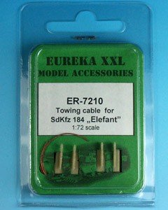 Câble de remorquage Eureka XXL ER-7210 pour Sd.Kfz. 184 Éléphant 1/72