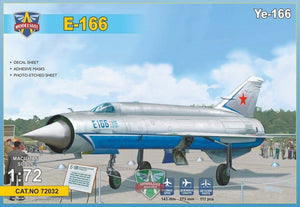 Modelsvit 72032 Ye-166 Intercepteur expérimental lourd 1/72
