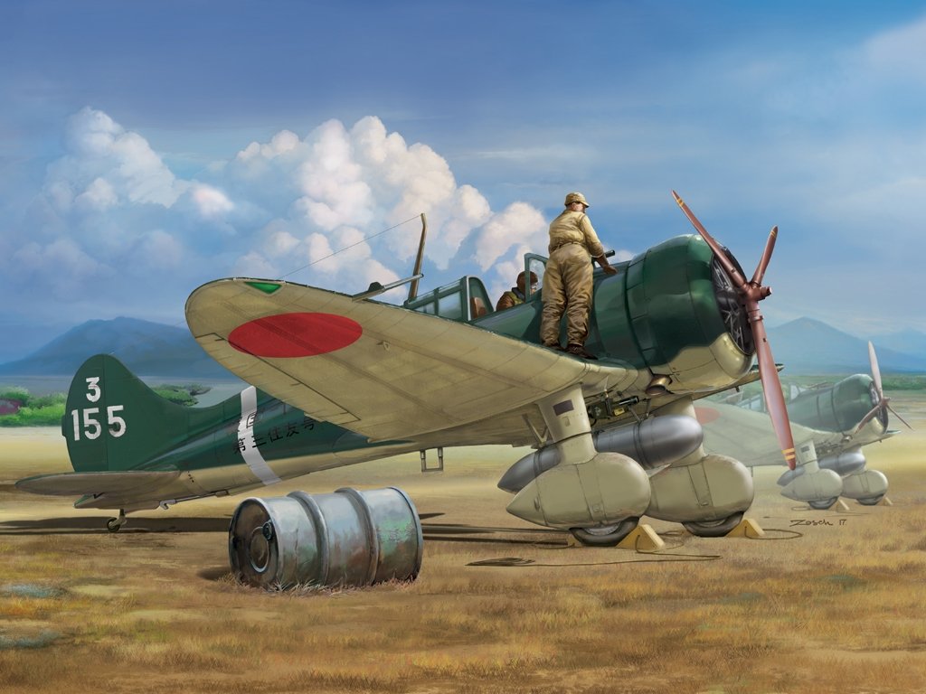 Maquette Wingsy D5-03 Chasseur embarqué IJN Type 96 II A5M2b « Claude » (première version) 1/48