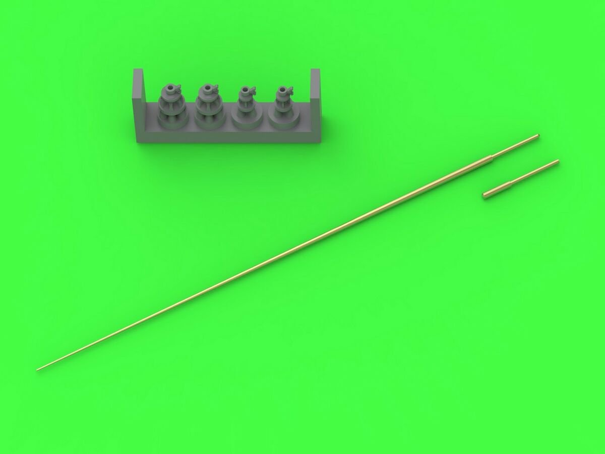 Antenne tige allemande Master GM-72-018 de 2 m (pour poste radio Fu 5) (1 pièce) 1/72