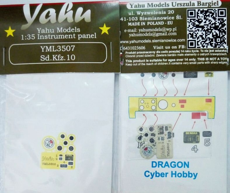Yahu YML3507 Sd.Kfz.10 (Trompettiste) (1/35)