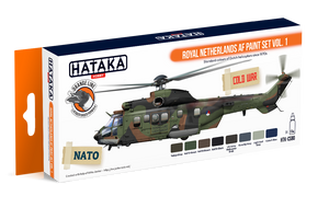 Hataka HTK-CS80 Royal Pays-Bas AF ensemble de peinture vol. 1 (8x17ml)