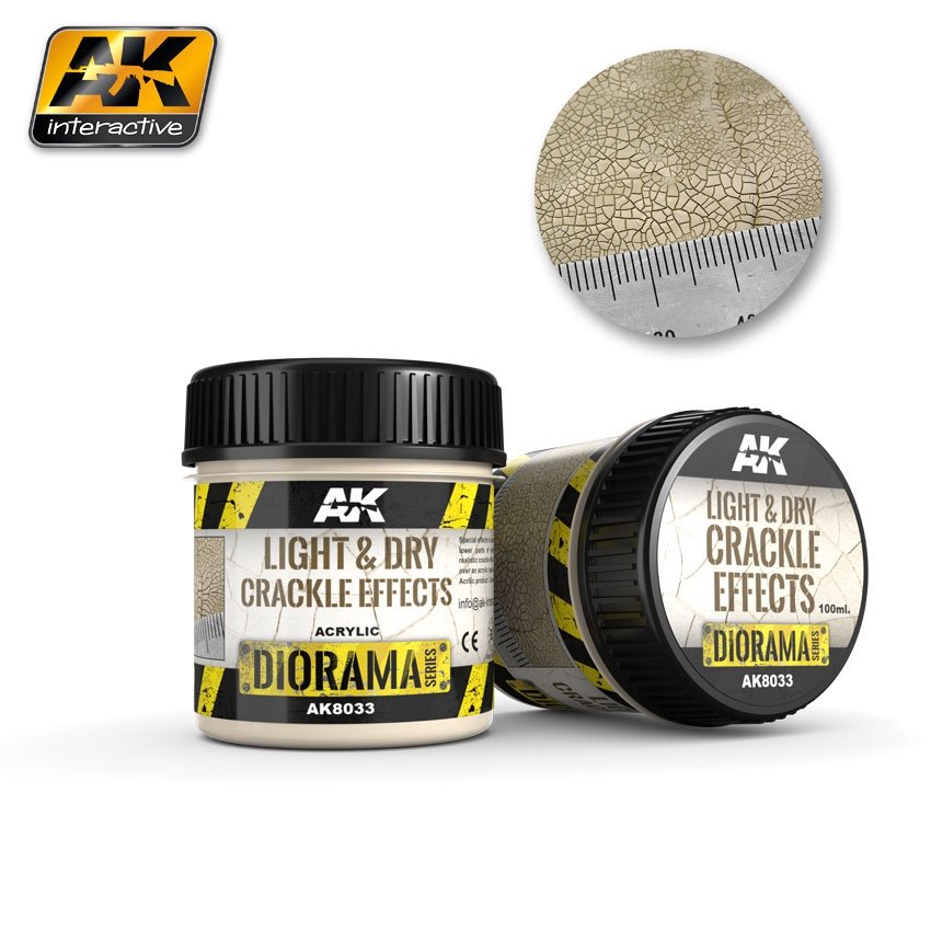 AK Interactive AK8033 Effets crépitants légers et secs 100 ml