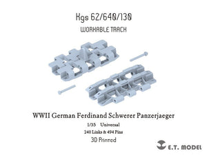 ET Model P35-010 Catalyseur fonctionnel Ferdinand Schwerer Panzerjäger allemand de la Seconde Guerre mondiale (impression 3D) 1/35