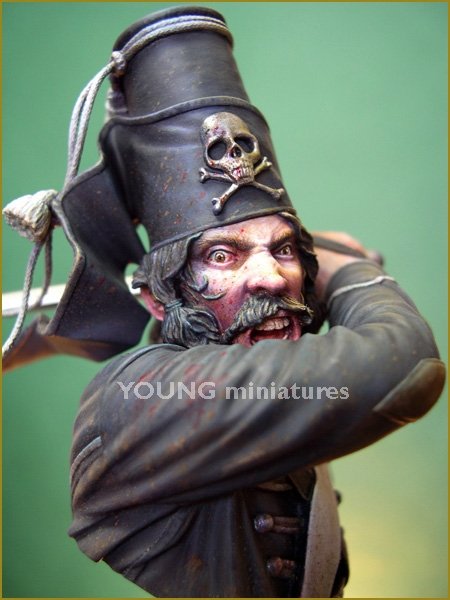Young Miniatures YH1836 La Mort, 5e Hussards de Frédéric le Grand, échelle 1/10  – Bild 5