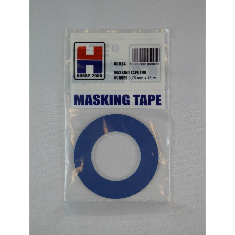 Ruban de masquage pour courbes Hobby 2000 80024, 0,75 mm x 18 m