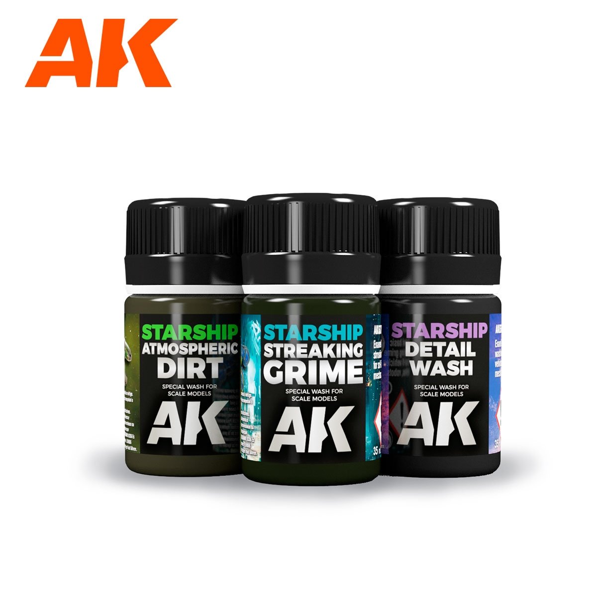 Coffret de science-fiction Weathering AK639 d&amp;#39;AK Interactive (3 x 35 ml) – imagen 2