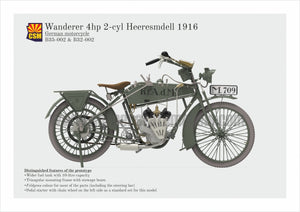 Copper State Models B32-002 Wanderer 4PS Moto 1916 1/32 – imagen 6