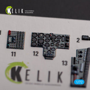 Décalcomanies 3D intérieures KELIK K72142 pour maquette GWH au 1/72 du MiG-29 Fulcrum-C 9-13 – imagen 3