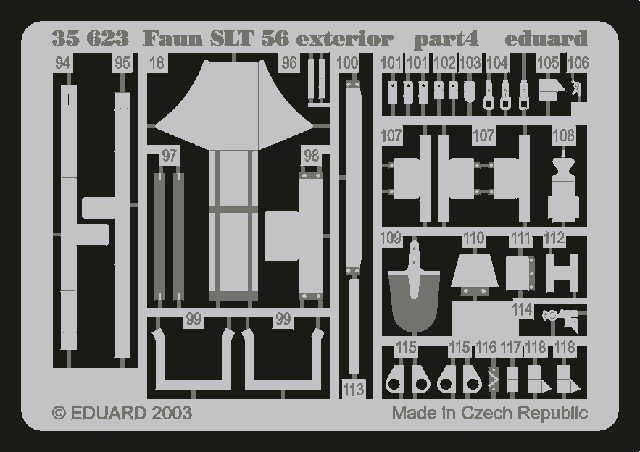 Eduard 35623 Faun SLT 56 extérieur (TROMPETTE) 1/35 – Bild 2