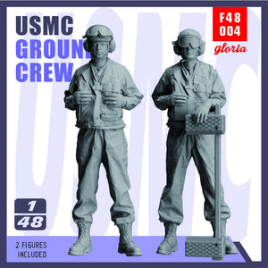 Gloria F48004 USMC LHA/LHD Équipe au sol 2 figurines 1/48