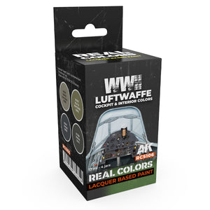 AK Interactive RCS106 Couleurs pour cockpit et intérieur de la Luftwaffe de la Seconde Guerre mondiale 4x17ml