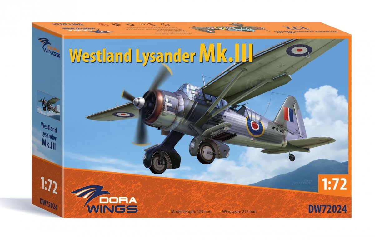 Dora Wings 72024 Westland Lysander Mk.III 1/72 