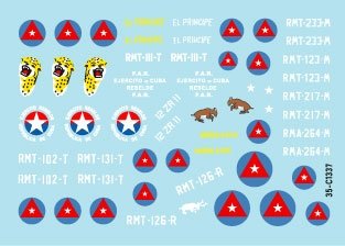 Star Decals 35-C1337 Chars et véhicules blindés à Cuba n° 1. M4A3E8 Sherman, A34 Comet, Staghound, Greyhound, M3A1 Scout Car, M3A1 Stuart. Échelle 1/35 – immagine 2