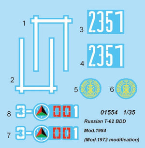 Trumpeter 01554 T-62 BDD russe Mod.1984 (1/35) – immagine 4