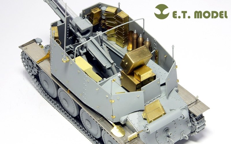 ET Modèle E35-005 Seconde Guerre mondiale allemand Sd.Kfz.138/1 Ausf.H 15cm sIG33/1 « Grille » (Pour DRAGON 6470) (1/35) – imagen 3