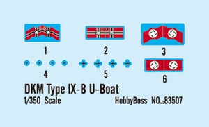 Hobby Boss 83507 DKM Type 1X-B U-Boat (1/350) – Bild 2