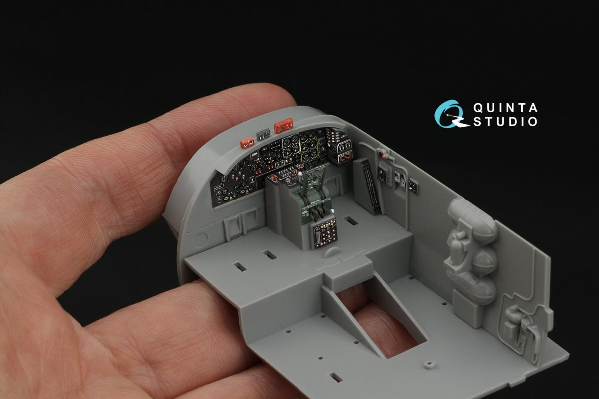 Intérieur imprimé en 3D et coloré sur papier décalcomanie pour Boeing B-17G (modèles HK) de Quinta Studio QDS-48561 (petite version) à l&amp;#39;échelle 1/48 – immagine 11
