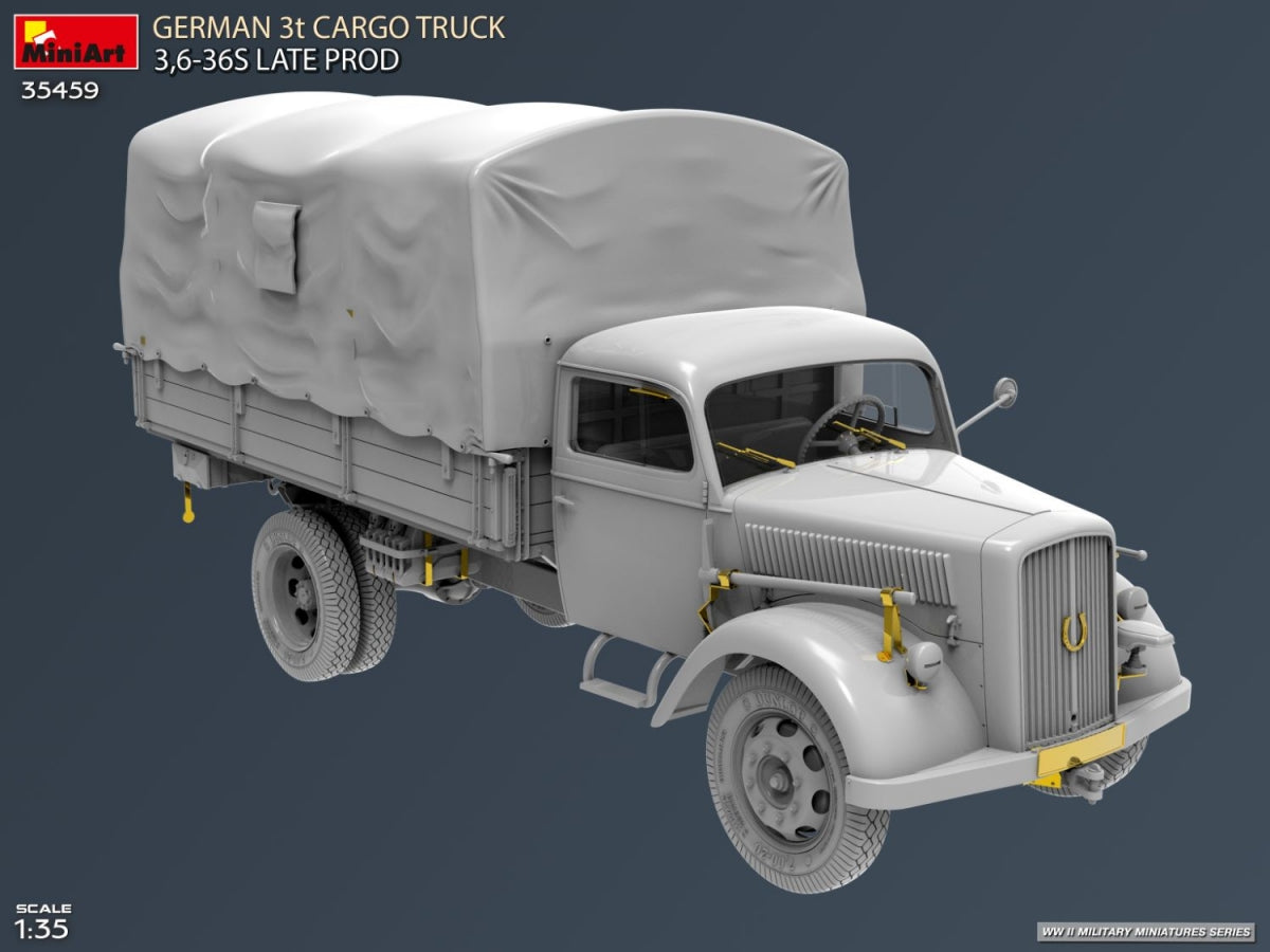 MiniArt 35459 Camion cargo allemand 3 tonnes, production tardive, échelle 1/35 – imagen 2