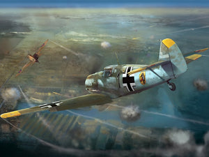Maquette Wingsy D5-08 Chasseur allemand de la Seconde Guerre mondiale MESSERSCHMITT Bf 109 E-3 1/48