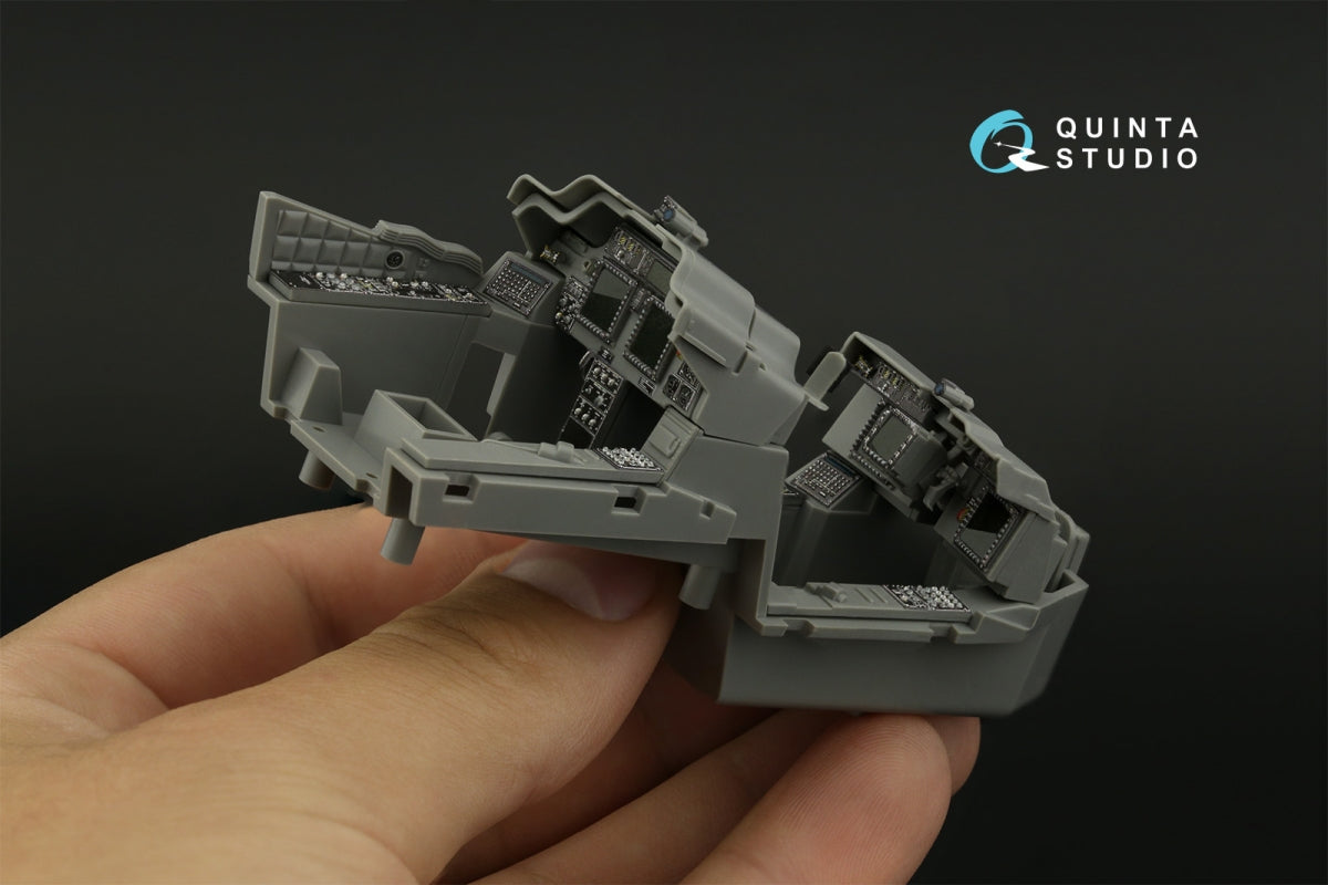 Intérieur imprimé en 3D et coloré sur papier décalcomanie Quinta Studio QDS-35073 AH-64D/E (Meng) (petite version) 1/35 – image 9