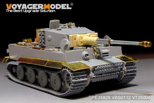 Maquette Voyager PE35928 Char Tiger I allemand de la Seconde Guerre mondiale, production tardive, pour TRUMPETER 09540, échelle 1/35 – immagine 4