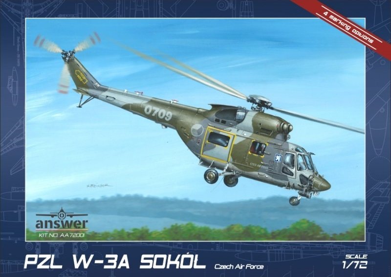 Réponse AA72001 PZL W-3A Sokół Force aérienne tchèque 1/72 